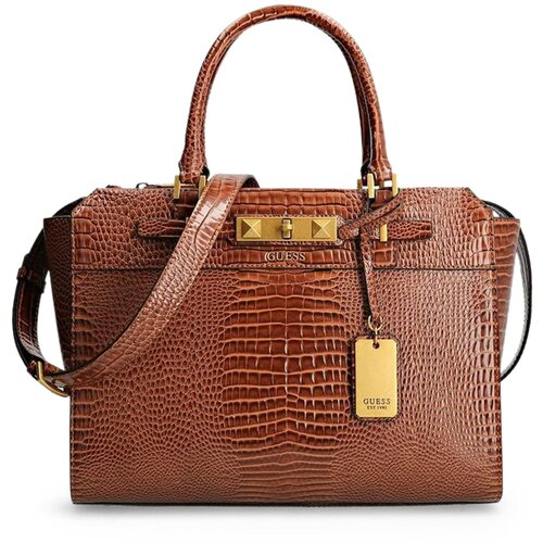 Guess Ročne torbice RAFFIE CARRYALL Kostanjeva Slike