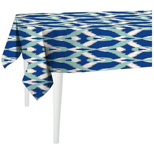 Mike &amp;amp; Co. NEW YORK Modro-zelen namizni prt Honey Coastal, 140 x 140 cm Slike