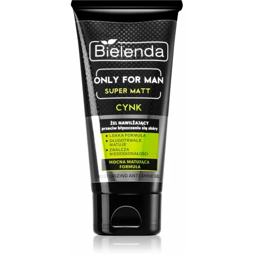 Bielenda Only for Men Super Mat hidratantni gel protiv sjaja kože lica i proširenih pora 50 ml