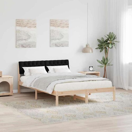  Kovinska posteljna konstrukcija Rjava in črna 150 x 200 cm, (5000084305) Cene