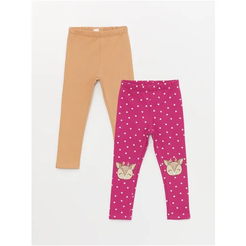 LC Waikiki Baby Girl Tights with Elastic Waist, 2-Piece