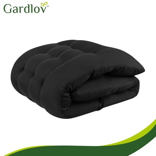 Gardlov crni pro&amp;scaron;iveni vrtni jastuk za ležaljku Slike