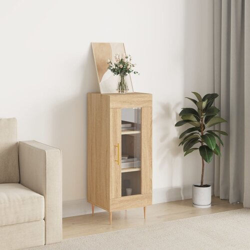 VidaXL Komoda boja hrasta sonome 34,5x34x90 cm od konstruiranog drva Slike
