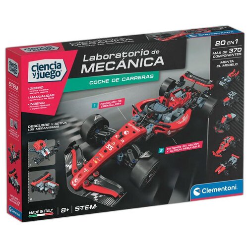 Clementoni Mechanics set za sastavljanje trkaćeg automobila, 350 dijelova Slike