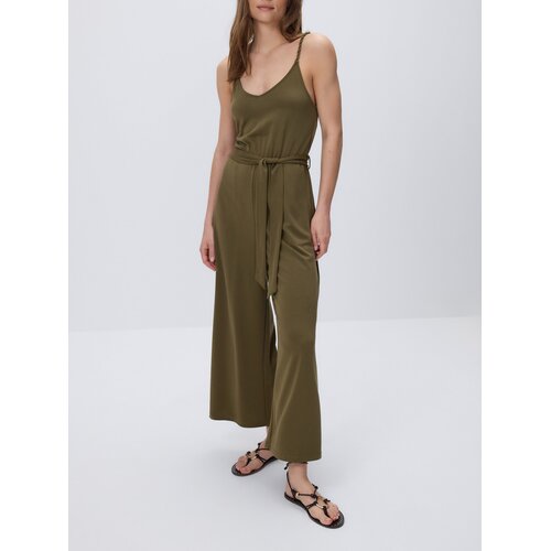 Reserved Kombinezon s mje&scaron;avinom modalnih vlakana - svjetlomaslinasto Cijene