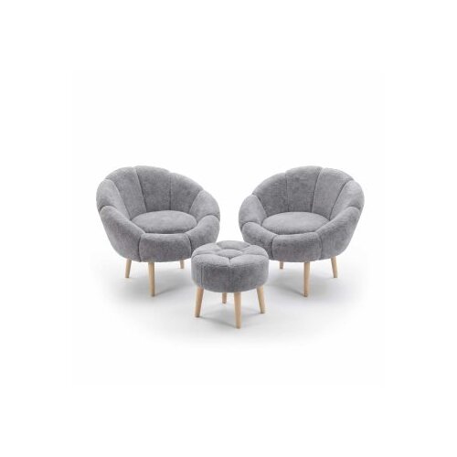 Atelier Del Sofa fotelje i tabure lida wellsoft grey Slike
