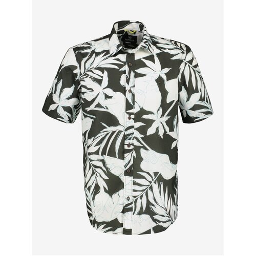 Lerros White-green men&amp;#039;s floral shirt - Mens Slike
