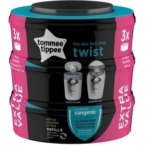 Sangenic Kaseta s folijo za ko&amp;scaron; Twist 85102201, 3 kosi Slike