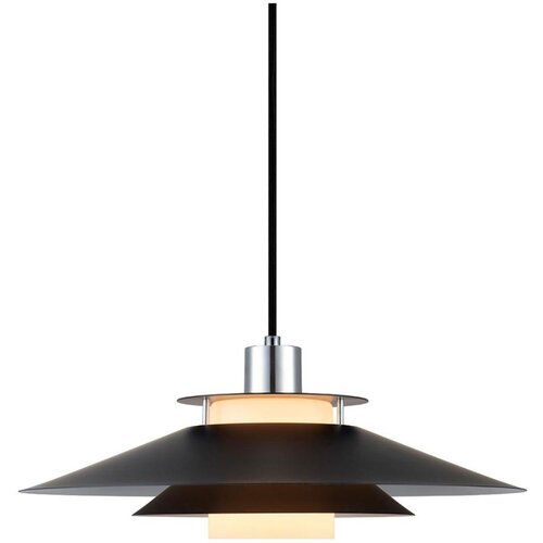 Halo Design 990808 - Visilica na sajli RIVOLI 1xE27/40W/230V Ø 40 cm crna/sjajni hrom Cene