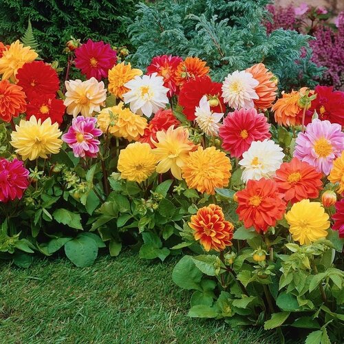 Royal De Ree Lukovica Georgina, dalija - Dahlia Border Mix 3/1 Cene