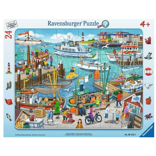 Ravensburger 24 delna sestavljanka Dan v pristanišču 061525 Cene