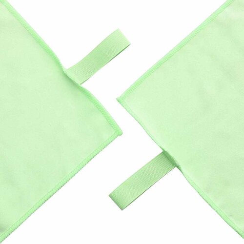  Set sportskih ručnika 2 pcs Zelena tkanina Slike