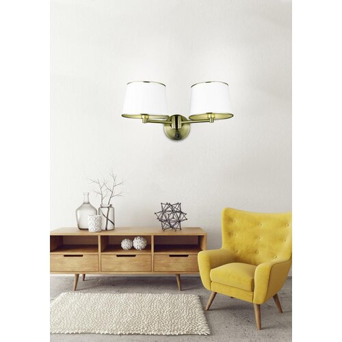 Candellux ibis zidna lampa 2X40W E14 patina Slike