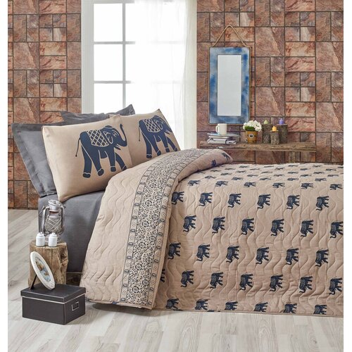 Lessentiel Maison set posteljine Fil, 160x220 cm, smeđa Cijene
