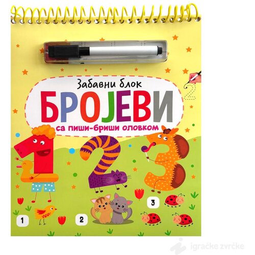 Vulkan zabavni blok sa piši-brisi olovkom brojevi Slike