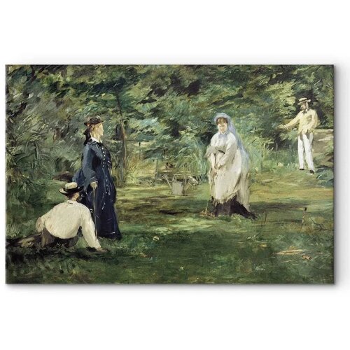  Slika - Edouard Manet &amp;ndash; The Croquet Party in Paris 60x40 Na talijanskom platnu Slike