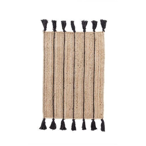 BIZZOTTO Črna/v naravni barvi ročno tkana preproga iz jute 60x90 cm Jalaja &amp;ndash; Slike