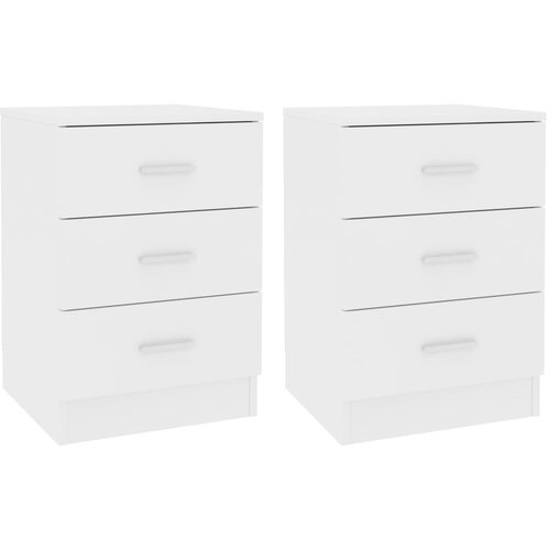 vidaXL Noćni ormarići 2 kom bijeli 38 x 35 x 56 cm od iverice Cijene