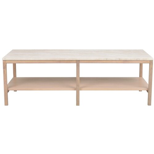 Rowico Bijeli stolić za kavu s kamenom pločom 140x60 cm Orwel - Slike