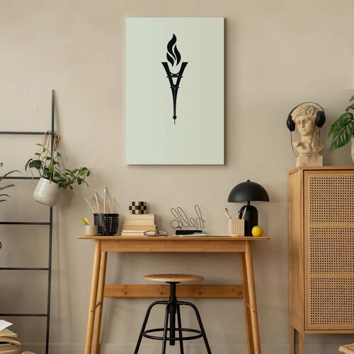  Slika - Torch Shaped Like an Inverted Eiffel Tower 20x30 Standard Slike
