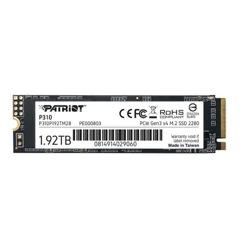 Patriot M.2 nvme 1.92TB P310 1700MBs/1500MBs P310P192TM28 ssd Slike