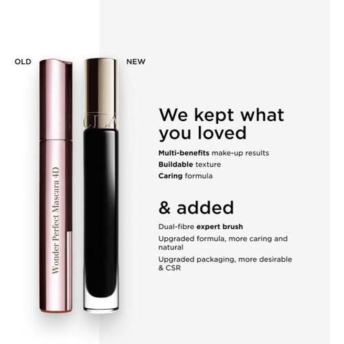 Clarins Wonder Perfect Mascara 5D maskara za volumen in podalj&amp;scaron;anje trepalnic odtenek 01 black 8 ml Slike