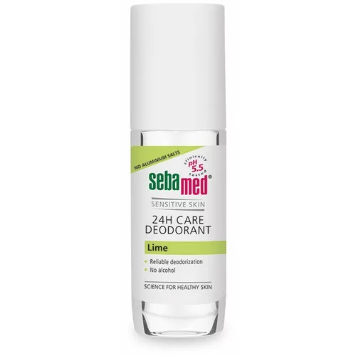 Sebamed Sensitive Skin 24H Care Lime deodorant z vonjem limete za občutljivo kožo 50 ml za ženske