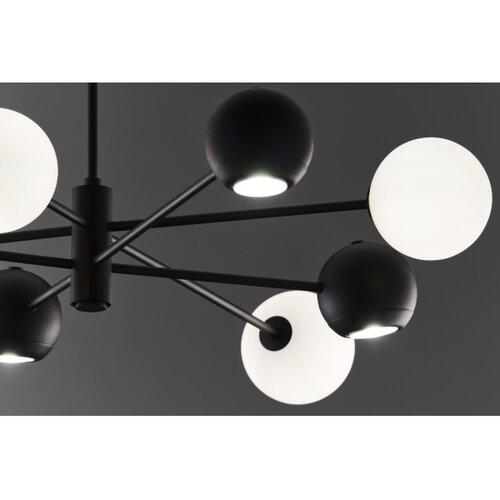 Jupiter 1998 - Luster na stalku MOKA 4xGU10/10W/230V + 4xG9/10W/230V crna/bela Slike