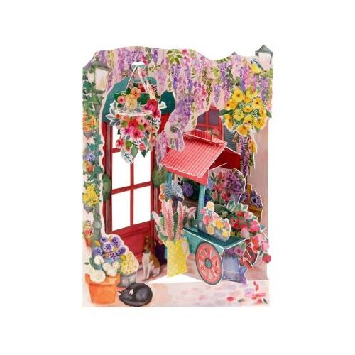 Santoro Swing - Čestitka 3D - Swing, Florist and Flower Cart Cene