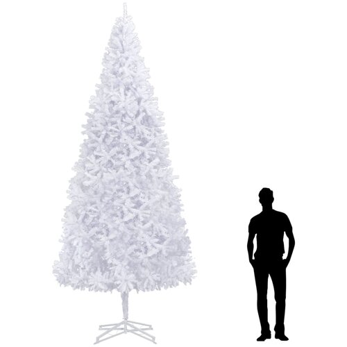 VidaXL Umetna novoletna jelka 400 cm bela Slike