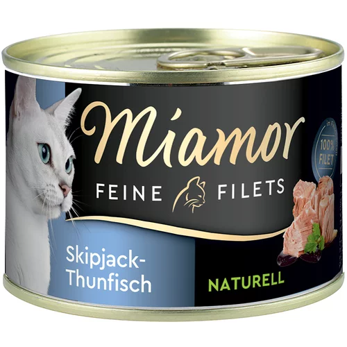 Miamor Feine Filets Naturelle 6 x 156 g - Črtasti tun