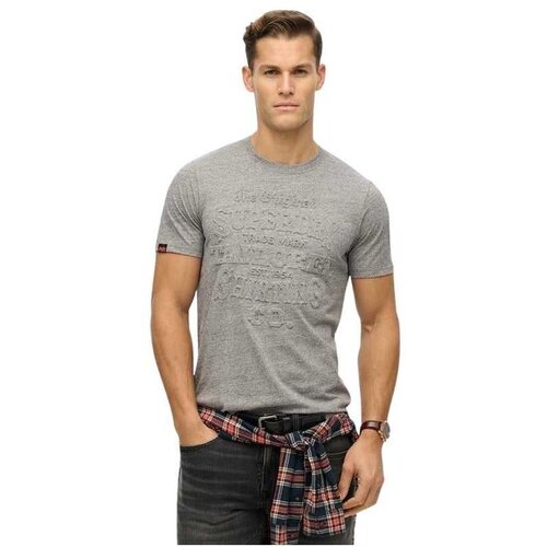 Superdry siva muška majica SDM1012100A-9QW Cene