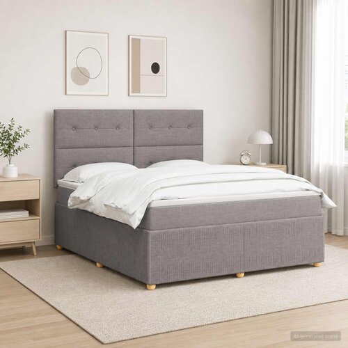  Boxspring krevet s madracem Sivosmeđa 180 x 200 cm Tkanina Cene