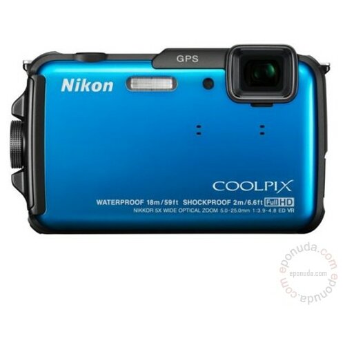 Nikon Coolpix AW110 Blue digitalni fotoaparat Slike