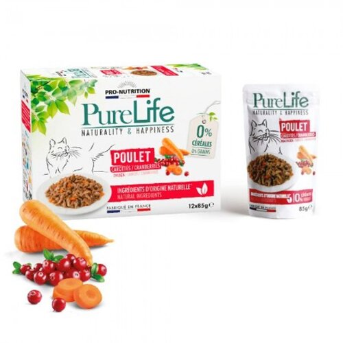 Pro Nutrition Pure Life Cat Fileti sa Piletinom 12x85 g Cene