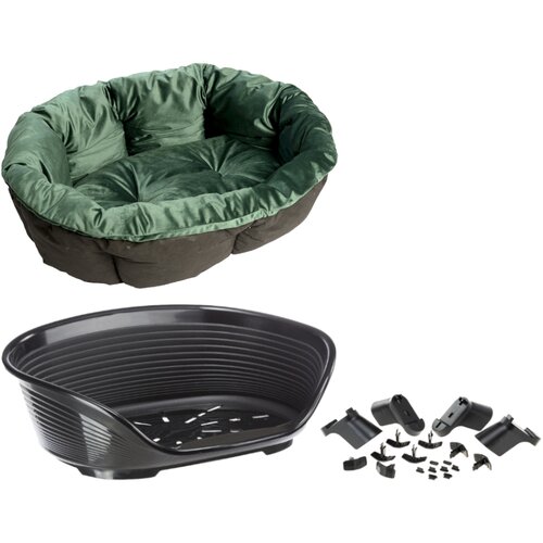  Set Ferplast ko&scaron;are Siesta Deluxe s navlakom Sof&agrave; bar&scaron;un zelena - Set veličina 10: ko&scaron;ara + navlaka + noge Cijene