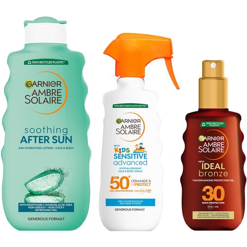 Garnier Ambre Solaire Porodični set za zaštitu od sunca, 3 proizvoda Slike