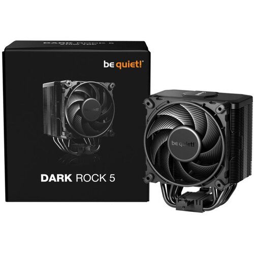 BE QUIET dark rock 5 black cpu cooler, 120mm, 210w tdp, height: 161mm Slike