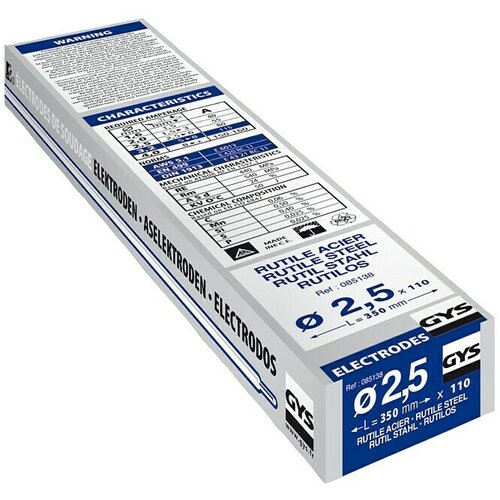 Gys Rutilne elektrode (Primerno za: Jeklo, Premer: 2,5 mm, 110 kos) Cene