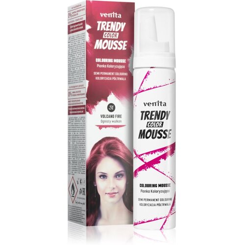 VENITA Trendy Color Mousse pena za barvanje brez amoniaka odtenek No. 31 - Volcano Fire 75 ml Cene