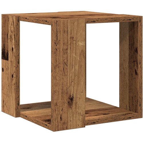VidaXL Klubska miza Star les Solidni reciklirani les 32 x 32 x 30 cm Slike