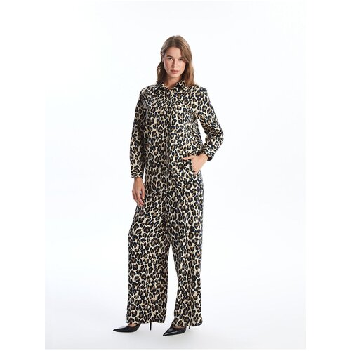 LC Waikiki Lcw Elastic Waist Leopard Patterned Women's Trousers Slike