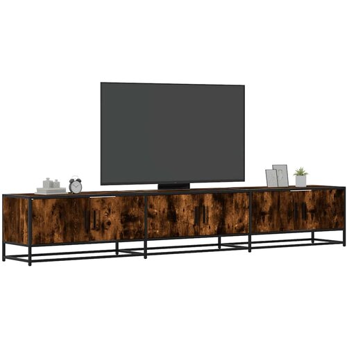 TV ormarić boja dimljenog hrasta 240x35x41 cm konstruirano drvo Cene