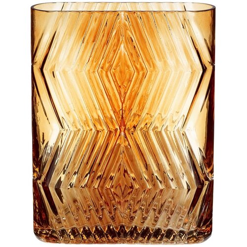 H&amp;uuml;bsch Oranžna steklena vaza Deco, vi&amp;scaron;ina 18 cm Slike