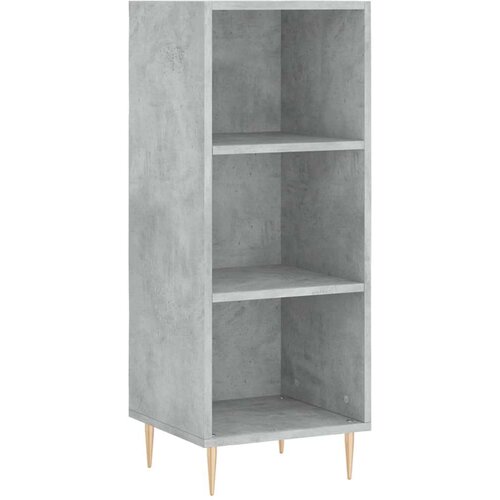VidaXL Visoka komoda siva betona 34 5x34x180 cm od konstruiranog drva Slike
