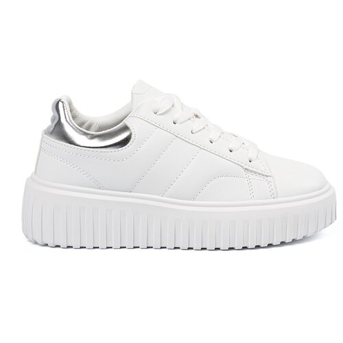 Shelvt White sneakers with silver inserts Cijene