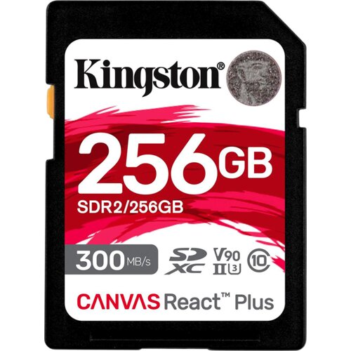 Kingston 256GB Canvas React Plus SDXC UHS-II 300R/260W U3 V90 for Full HD/4K/8K EAN: 740617301977 Cijene