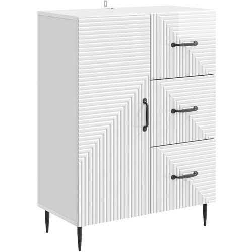  Kreveta s ladicama Bijela visokog sjaja 66 x 34 5 x 89 5 cm - Bijela visokog sjaja Cene