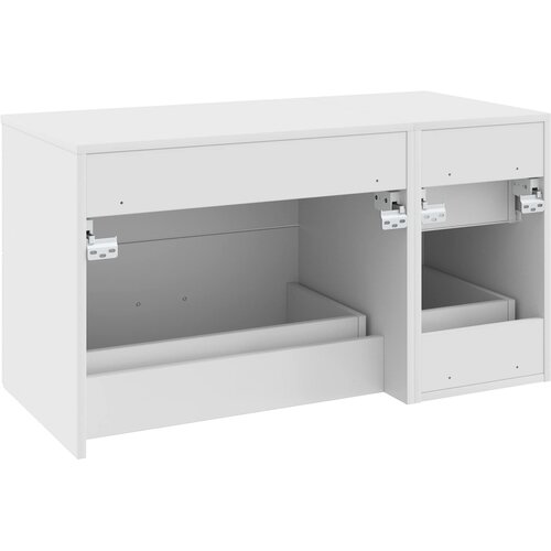  Set namje&amp;scaron;taja za kupaonicu 2 kom. Bijela Konstruirano drvo 62,5 x 44,5 x 50 cm Slike