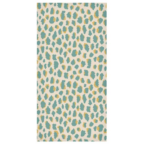  Tapeta - Giraffe Pattern - animal pattern in turquoise spots on a light background. 50x1000 Vodootporna Slike